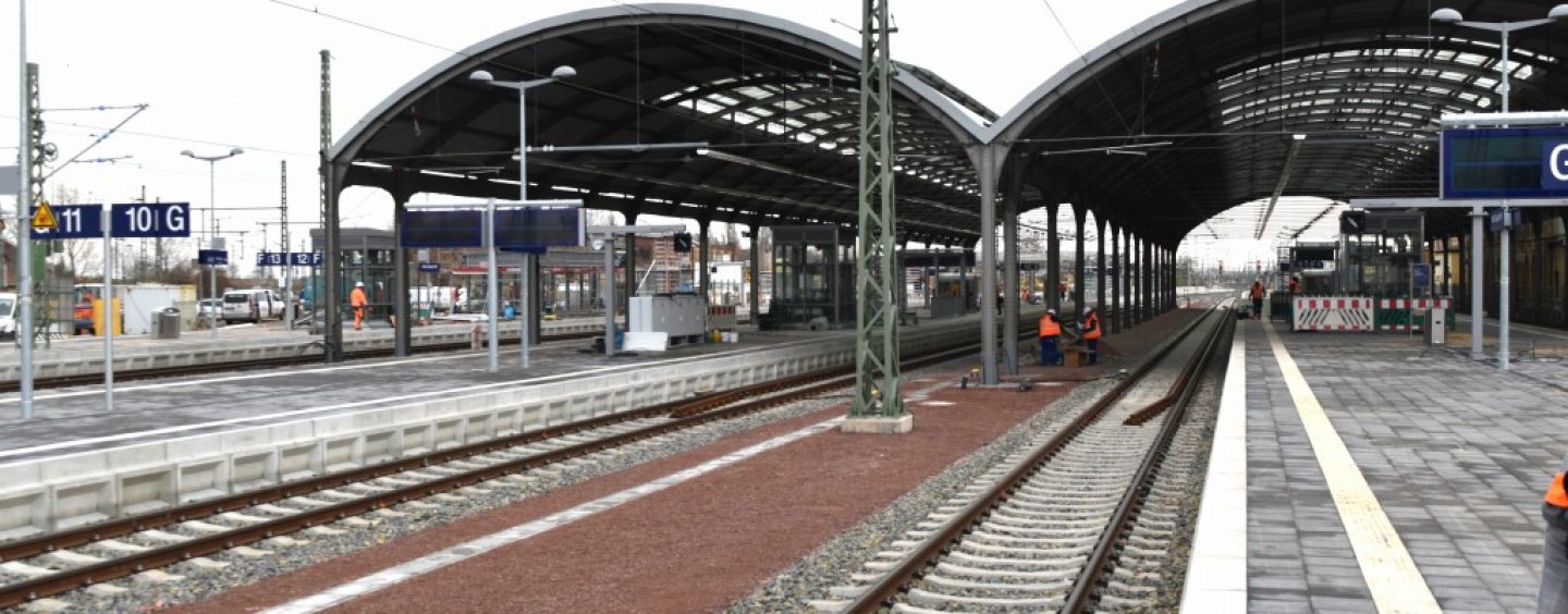 Hauptbahnhof Halle ab 22 Uhr voll gesperrt
