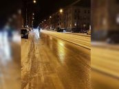 Mehrere Unfälle wegen Schnee und Glatteis in Halle