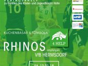 USV Halle Rhinos veranstalten am Samstag Charity-Game