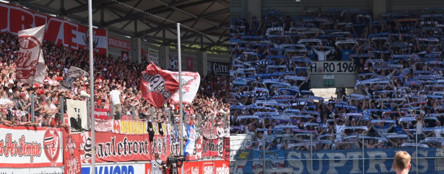 Bundespolizei informiert zum Fußballspiel zwischen dem  F.C. Hansa Rostock und dem Halleschen FC
