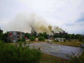 Luftbelastung beim Brand im ehemaligen Schlachthof in der Freiimfelder Straße