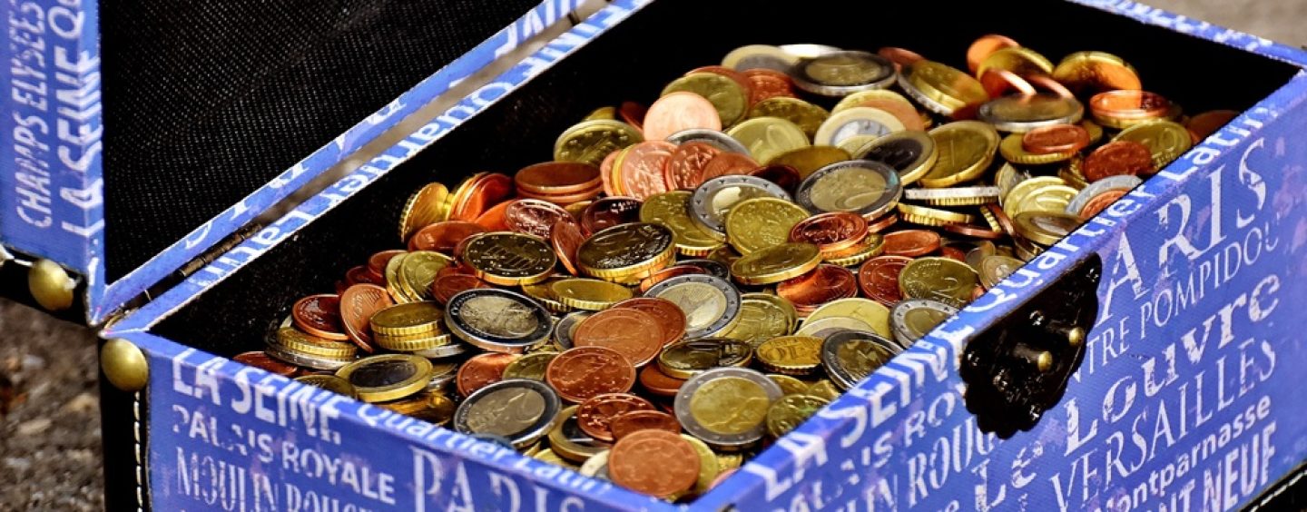 60 Kilo Münzen für die Bürgerstiftung Halle