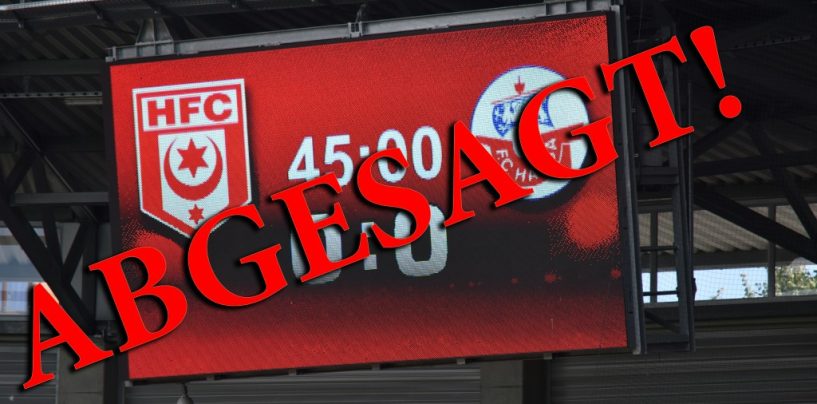 Offiziell: Drittligaspiel HFC gegen Rostock abgesagt