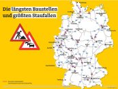 538 Baustellen auf Deutschlands Autobahnen