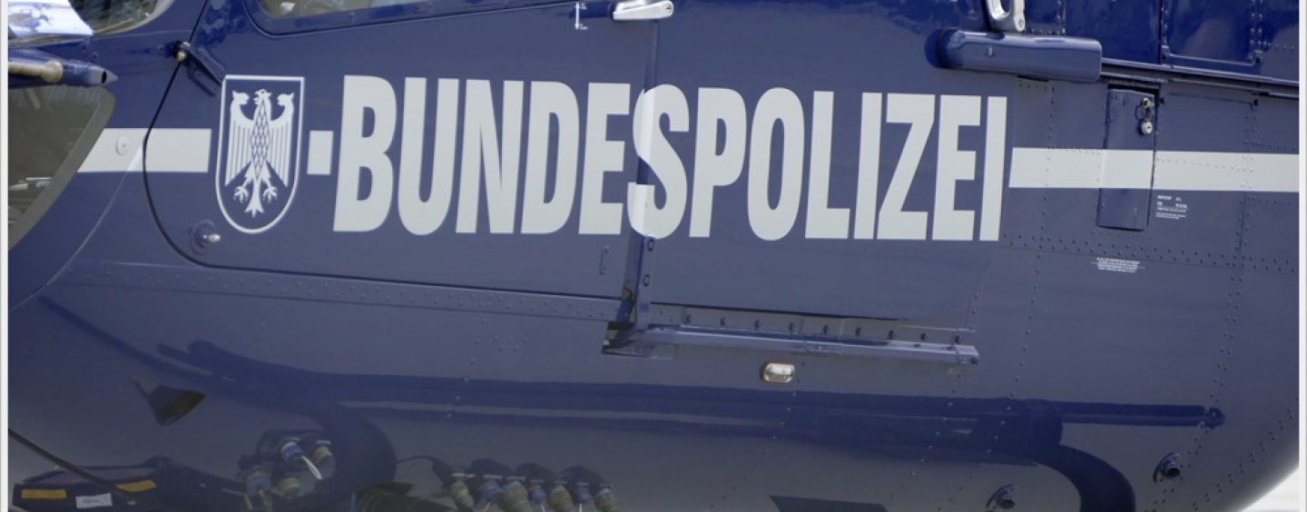 Bundespolizeihubschrauber entdeckt Buntmetalldiebe auf Bahngelände