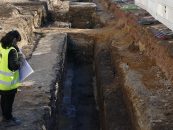 Am Joliot-Curie-Platz wurden weitere Teile der historischen Stadtmauer entdeckt