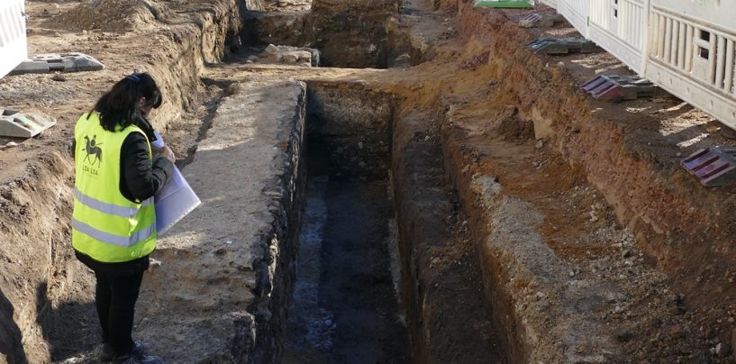 Am Joliot-Curie-Platz wurden weitere Teile der historischen Stadtmauer entdeckt