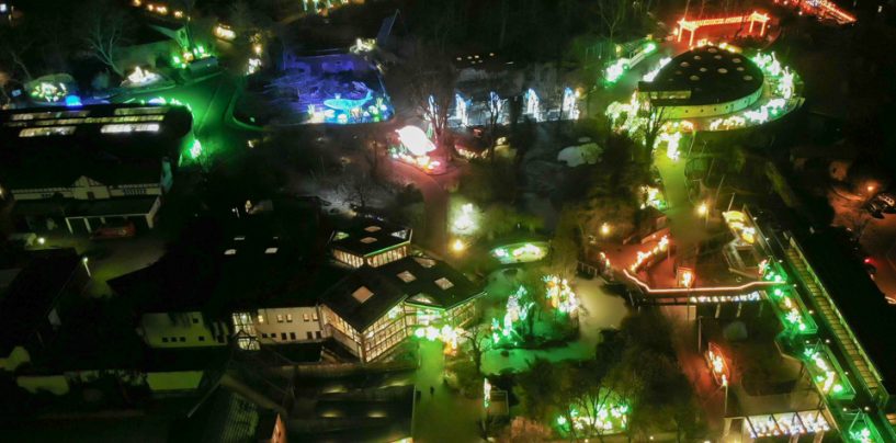 Magische Lichterwelten im Zoo Halle haben auch am Ferien-Montag geöffnet