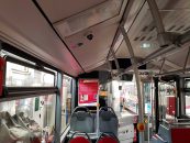 Pilot-Bus mit Videotechnik ausgestattet
