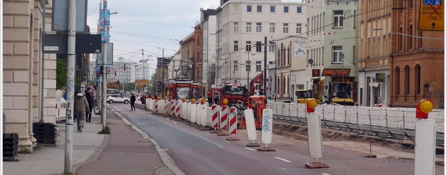 Verkehrsführung in der Merseburger Straße wird geändert