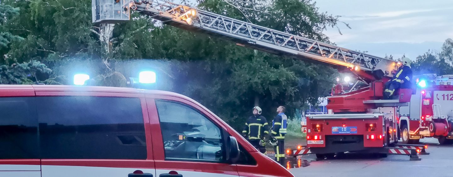 Blitzeinschlag in Halle – Trotha sorgt für Feuerwehreinsatz