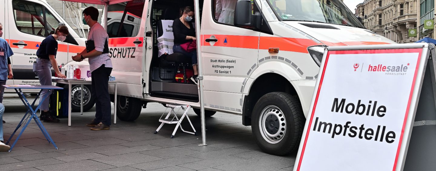 Mobile Impfstelle in Halle – Ohne Termin impfen