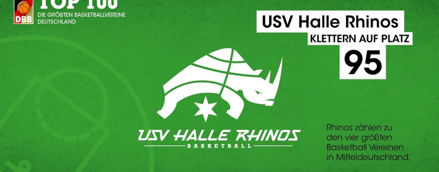 USV Halle Rhinos gehören wieder zu den 100 größten Basketball-Vereinen in Deutschland