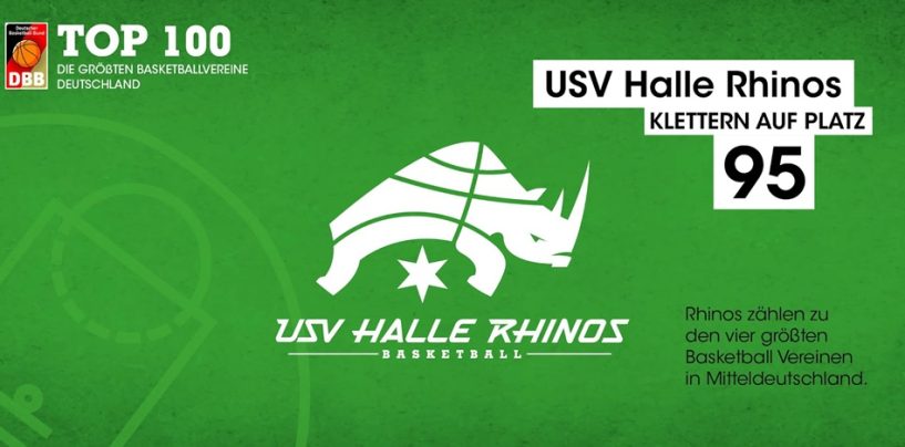 USV Halle Rhinos gehören wieder zu den 100 größten Basketball-Vereinen in Deutschland