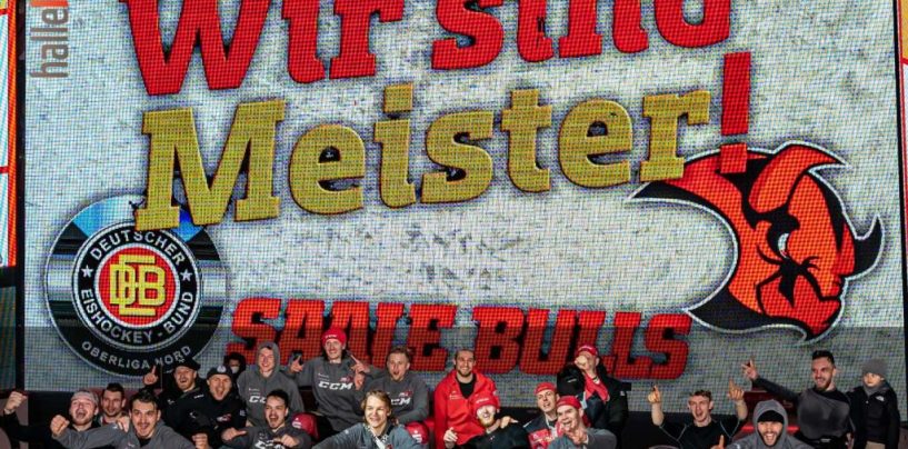 Oberligameister! Saale Bulls holen mit einem Sieg gegen Herford den Meistertitel
