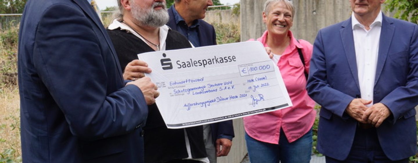 Schutzgemeinschaft Deutscher Wald erhält 100.000 Euro-Spende für Aufforstungsprojekt in Halle