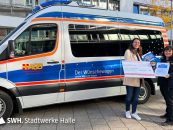 345 Euro Spende für ASB-Wünschewagen