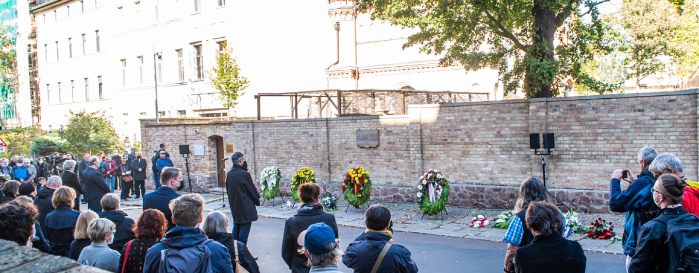 Gedenken am dritten Jahrestag des Anschlags in Halle