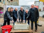 Grundsteinlegung für neues Gravo-Druck-Areal am Reileck in Halle