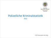 Kriminalstatistik der Polizeiinspektion Halle (Saale) 2022