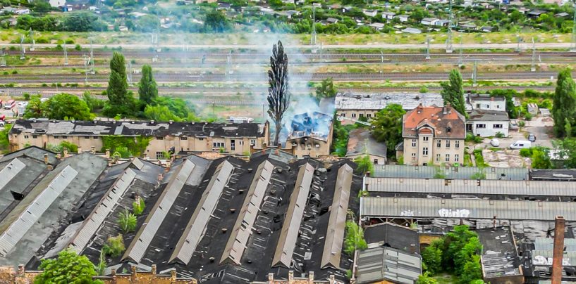 Brand auf dem RAW-Gelände am Hauptbahnhof