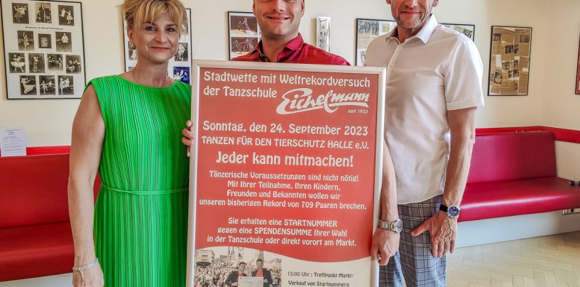 Weltrekordversuch der Tanzschule Eichelmann zum Salzfest