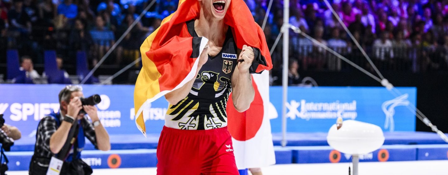 Lukas Dauser ist Weltmeister am Barren