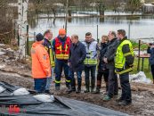 Bundeskanzler Olaf Scholz besuchte Hochwassergebiete an der Helme