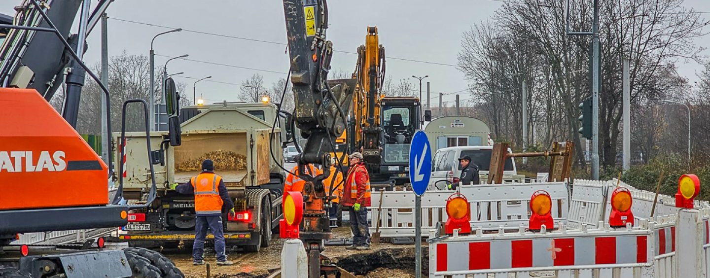 Fahrbahneinbruch Paracelsusstraße soll bis 22. Dezember 2023 repariert sein