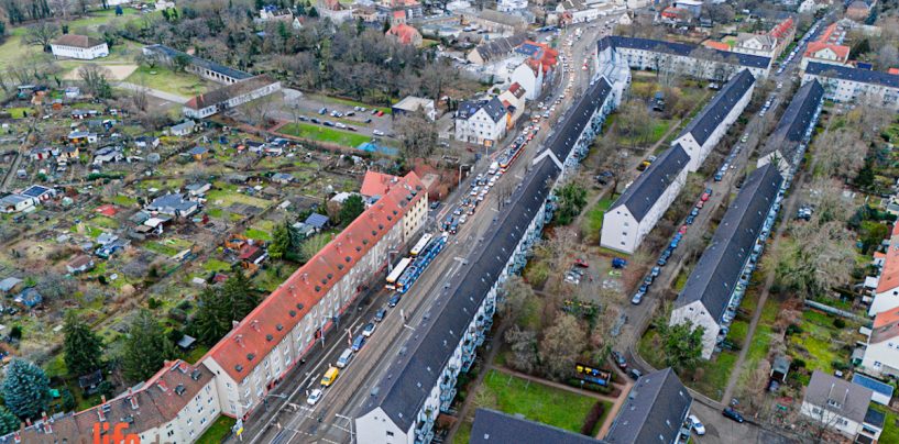 Straßensanierung der Trothaer Straße – HAVAG passt Straßenbahn- und Buslinien an