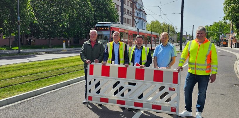 Merseburger Straße Mitte: Vollständige Freigabe zwei neuer Bauabschnitte